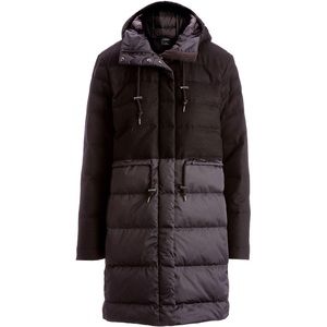 W Dual Down Trench *NWT* Black on Black *small*